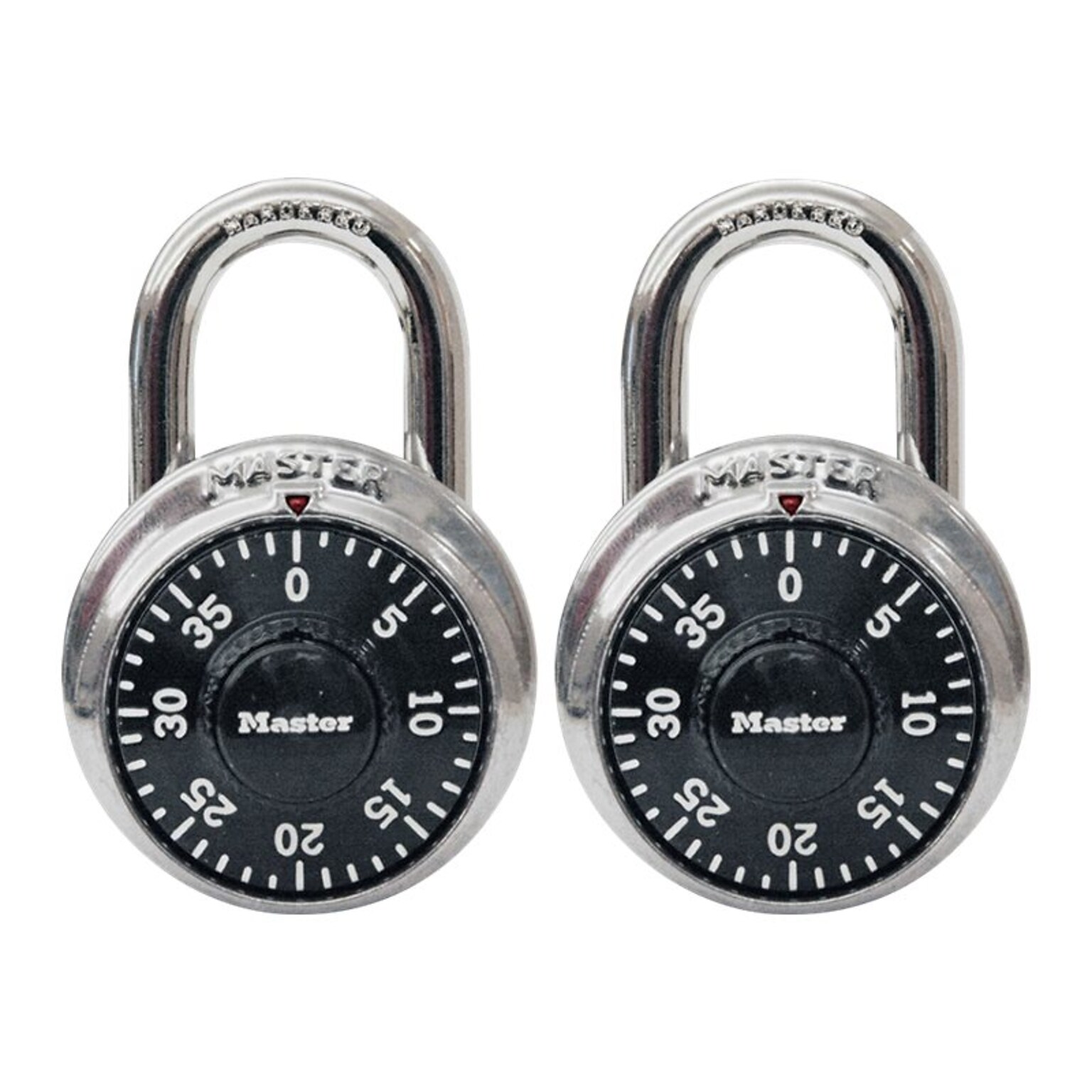 Master Lock Combination Padlock, 2/Pack (1500T)