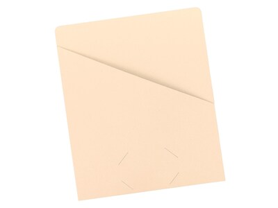 Smead Organized Up Slash File Jackets, Letter Size, Manila, 25/Pack (75430)