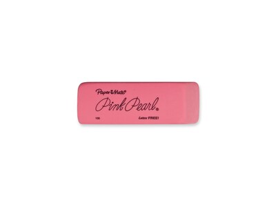 Paper Mate Pink Pearl Erasers, Pink, 24/Box (70520)