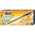 BIC Cristal Ballpoint Pens, Bold Point, Blue Ink, Dozen (17917/MSB11)