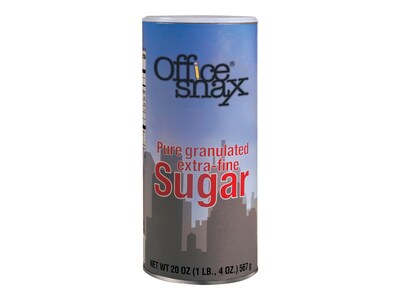 Office Snax Sugar, 24 Canisters/Carton (OFX00019)
