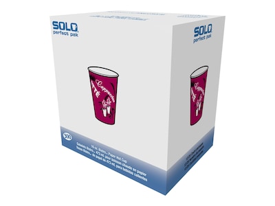Solo Bistro® Hot Cups, 16 Oz., Multicolor, 300/Carton (OF16BI-0041)