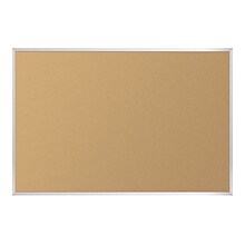 Best-Rite VT Logic Cork Bulletin Board, Aluminum Frame, 8 x 4 (E301AH)