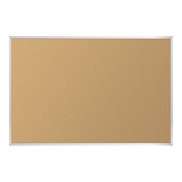 Best-Rite VT Logic Cork Bulletin Board, Aluminum Frame, 8 x 4 (E301AH)