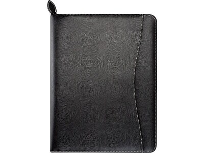 Day-Timer Recycled Basque Bonded Leather Starter Set, Undated, Black (D85457)