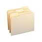 Smead CutLess File Folders, 1/3-Cut Tab, Letter Size, Manila, 100/Box (10341)