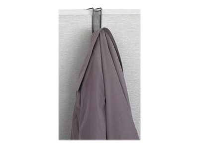 Safco Onyx Over-Panel Hook, Black, Metal (4229BL)