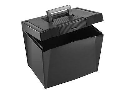 Pendaflex Portable Hanging File Box, Letter Size, Black (PFX 20861)