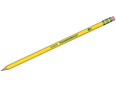 Ticonderoga Pre-Sharpened Wooden Pencil, 2.2mm, #2 Soft Lead, 72/Pack (13972)
