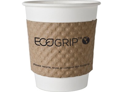 Eco-Products® EcoGrip™ Paper Sleeves, 20 Oz., Brown, 1300/Carton (EG-2000)