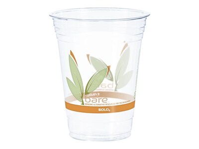 Solo Bare® Eco-Forward® Cold Cups, 16 Oz., Ultra Clear™, 50/Pack (RTP16)