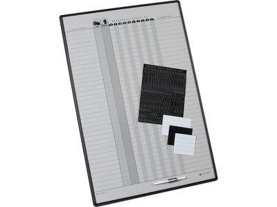 Quartet Magnetic Porcelain In-Out-Board, Aluminum Frame, 3 x 2 (783G)