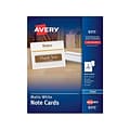 Avery Matte Personal Notecards, White, 60/Box (8315)