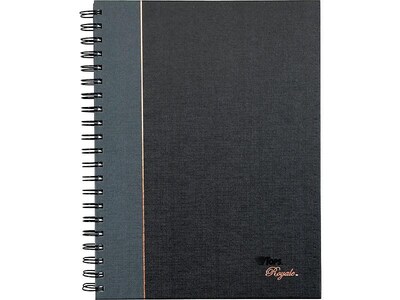 TOPS Royale Professional Notebooks, 8 x 10.5, College Ruled, 96 Sheets, Gray/Silver (25331)