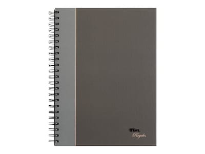 TOPS Royale Professional Notebooks, 8.25 x 11.75, College Ruled, 96 Sheets, Gray/Silver (25332)