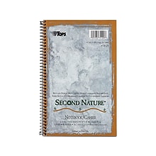 TOPS Second Nature 1-Subject Notebook, 6 x 9.5, College Ruled, 80 Sheets, Light Blue (TOP 74109)