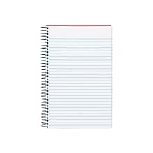 TOPS Classified Colors 1-Subject Notebooks, 5.5 x 8.5, Narrow Ruled, 100 Sheets, Red (73505)