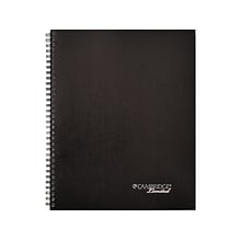 Cambridge 1-Subject Professional Notebooks, 8.88 x 11, Wide Ruled, 80 Sheets, Black (06132)