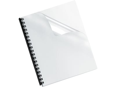 Fellowes Crystals Presentation Covers, Letter Size, Clear, 100/Pack (5293701)