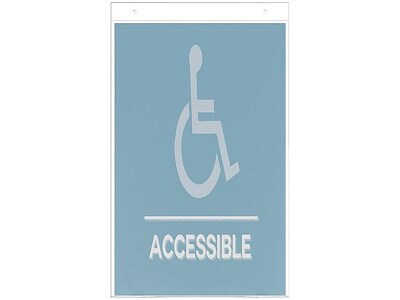 Deflect-O Image Document Holder, 11" x 17", Vertical, Wall Mounted, Clear Plastic (DEF68001)