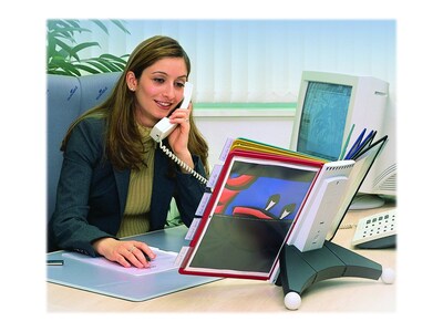 Durable Sherpa Document Holder, 8.5" x 11", Vertical, Gray Plastic (554210)