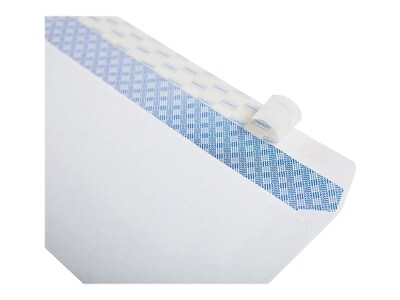 Quill Brand EasyClose Security Tinted #10 Business Envelopes, 4 1/8" x 9 1/2", White, 500/Box (3016453)