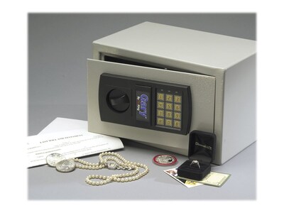 Gary Steel Standard Safe with Keypad, 0.3 Cu. Ft. (HS1207)