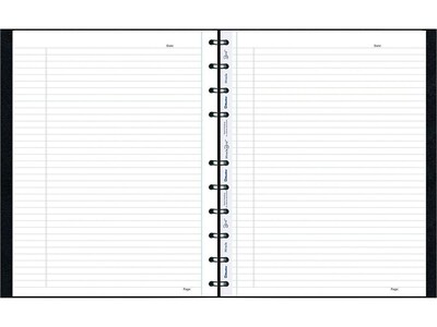 Blueline MiracleBind 1-Subject Professional Notebooks, 11" x 9.0625", College Ruled, 75 Sheets, Black (AF11150.81)