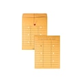 Quality Park Button & String Inter-Departmental Envelopes, 10 x 13, Brown, 100/Box (QUA63562)