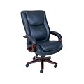 La-Z-Boy Winston Bonded Leather Big & Tall Executive Chair, Black (47011)