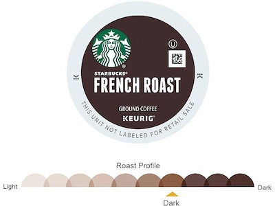 Starbucks French Roast Coffee Keurig® K-Cup® Pods, Dark Roast, 24/Box (SBK18996)