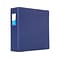 Staples Standard 3 3-Ring Non-View Binder With Label Holder, Navy Blue (26424-CC)