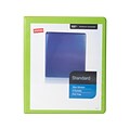 Standard 1/2 3 Ring View Binder with D-Rings, Chartreuse (26428-CC)
