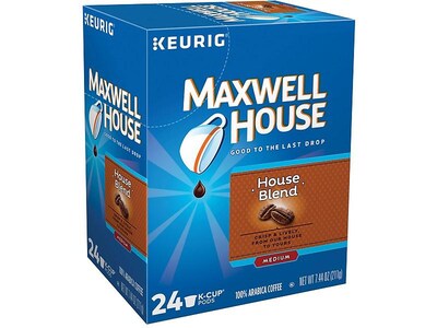 Maxwell House House Blend Coffee Keurig® K-Cup® Pods, Medium Roast, 24/Box (5303)