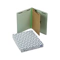 Pendaflex End-Tab Classification Folders, Letter Size, 1-Partition, Light Green, 10/Box (PFX 23214)