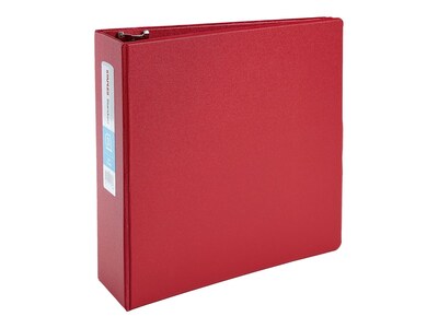 Staples® Standard 3 3 Ring Non View Binder with D-Rings, Burgundy (26308-CC)