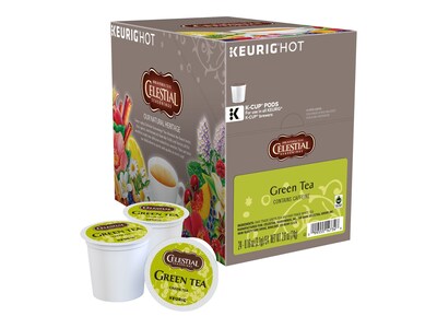 Celestial Seasonings Green Tea, Keurig K-Cup Pods, 96/Carton (14734)
