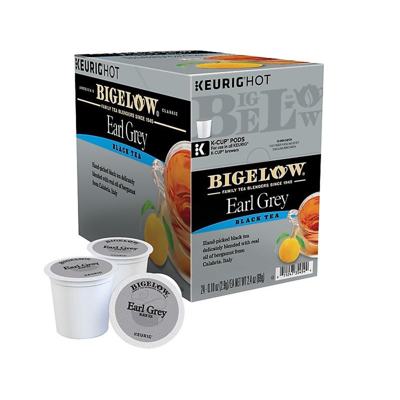 Bigelow Earl Grey Black Tea, Keurig® K-Cup® Pods, 24/Box (6082)