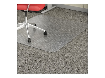 Lorell Economy 46 x 60 Rectangular Chair Mat for Carpet, Low-Pile, Vinyl (LLR02158)
