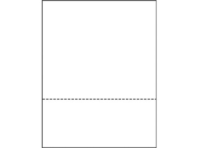 Printworks® Professional 8.5" x 11" Perforated Paper, 24 lbs., 92 Brightness, 2500 Sheets/Carton (04130)