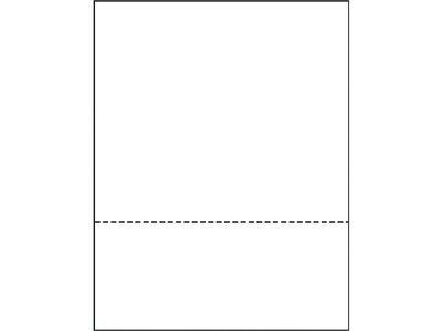 Printworks® Professional 8.5 x 11 Perforated Paper, 24 lbs., 92 Brightness, 2500 Sheets/Carton (04