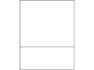 Printworks® Professional 8.5 x 11 Perforated Paper, 24 lbs., 92 Brightness, 2500 Sheets/Carton (04