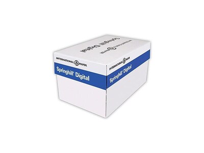 Springhill Digital Index White Card Stock, 110 lb, 8 1/2 x 11, 250