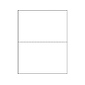 Printworks® Professional 8.5" x 11" Perforated Paper, 20 lbs., 92 Brightness, 2500 Sheets/Carton (04116)