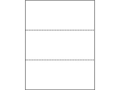 Printworks® Professional 8.5 x 11 Perforated Paper, 20 lbs., 92 Brightness, 2500 Sheets/Carton (04