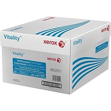 Xerox® Vitality® 8.5 x 14 Multipurpose Paper, 20 lbs., 92 Brightness, 10 Reams/Carton (3R02051)