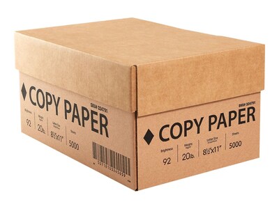TRU RED™ 8.5 x 11 Copy Paper, 20 lbs., 92 Brightness, 500 Sheets/Ream, 3  Reams/Carton (TR56959)