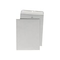 Quality Park Clasp & Moistenable Glue Catalog Envelopes, 12 x 15.5, Gray, 100/Box (QUA38610)