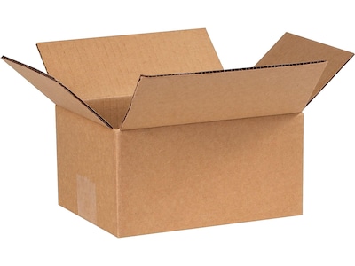 8 x 6 x 4 Standard Shipping Boxes, 32 ECT, Kraft, 25/Bundle (80604)