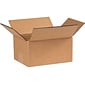 8" x 6" x 4" Standard Shipping Boxes, 32 ECT, Kraft, 25/Bundle (80604)